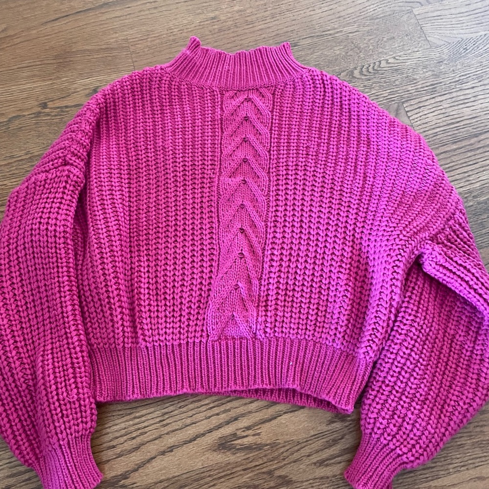 Hot Pink Knit Sweater